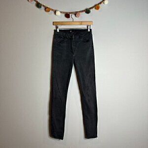 3x1 washed black skinny jeans